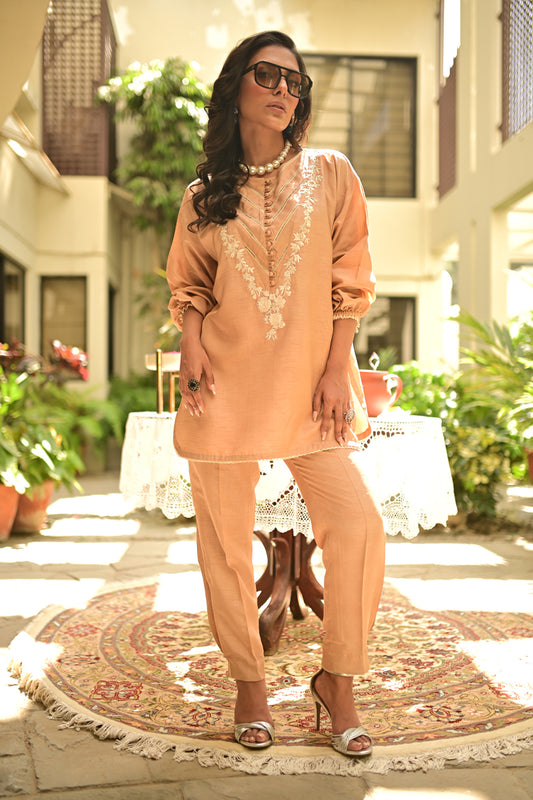 Mocha with Khari Shalwar