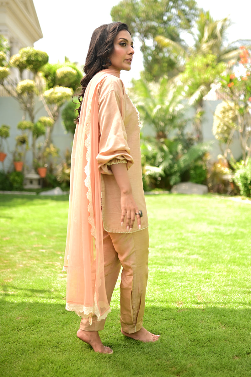 Mocha with Khari Shalwar